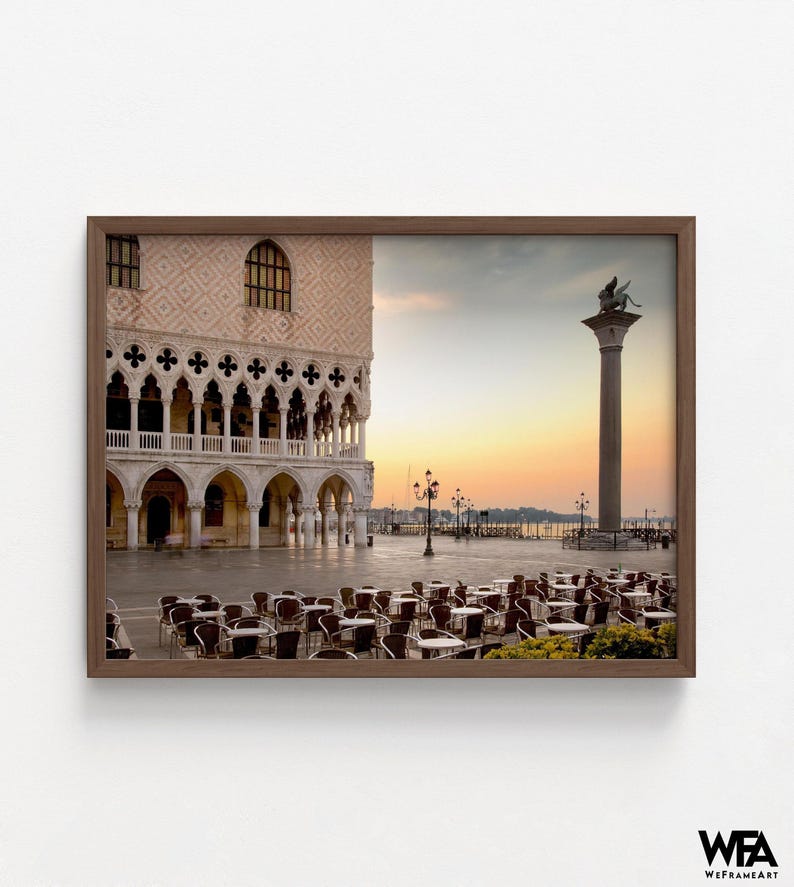 St. Mark's Square Venice Photo, Oversized Italy Wall Art Print image 6