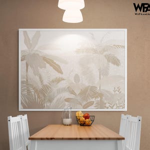 Tropical Cabin Hotel Wall Art, Neutral Master Bedroom Decor, Guest House Fresh Start Idea Poster, Seafood Restaurant Restroom Decor