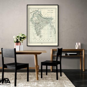 Indian Empire Asia Sri Lanka - Rathbun 1893, Sri Lanka Historic Poster, India History Gift Idea, Antique Map Of Asia Country Poster