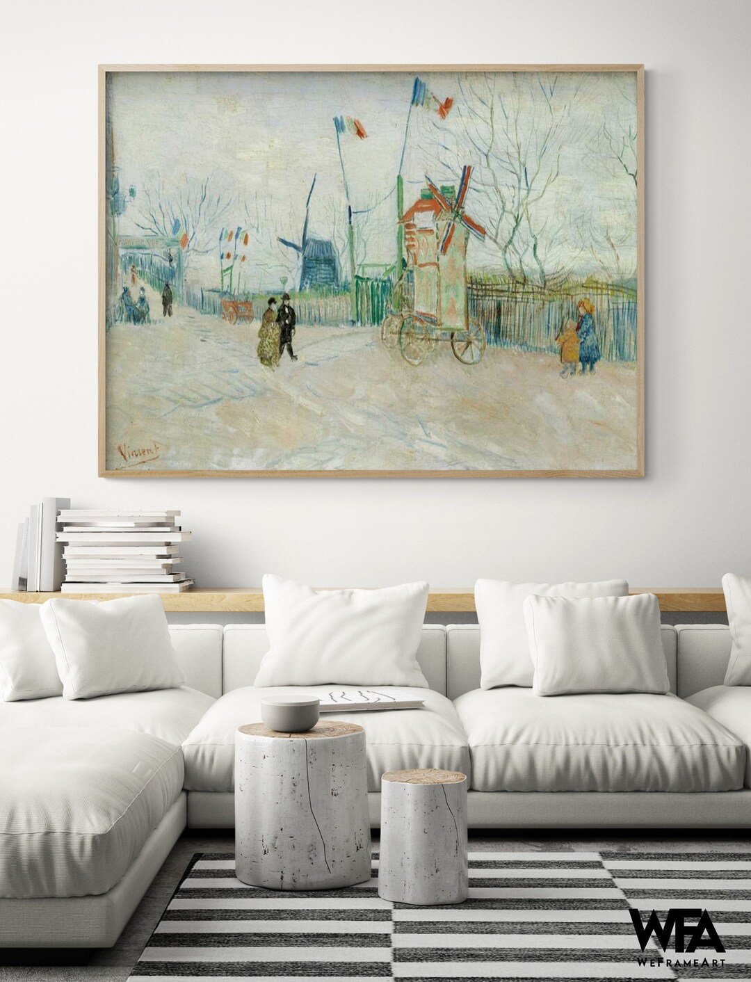 Le Moulin A Poivre by Vincent Van Gogh, Moulin Wall Art, French Oil ...