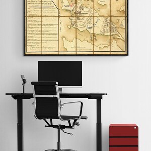 Rhode Island Colonial Map Print, French Fleet & Troops, General Sullivan