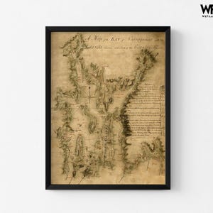 Narragansett Bay 1777 Antique Rhode Island Map Print image 3