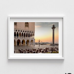 St. Mark's Square Venice Photo, Oversized Italy Wall Art Print image 2