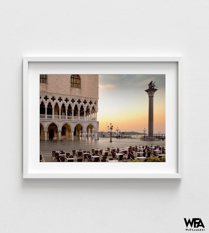 St. Mark's Square Venice Photo, Oversized Italy Wall Art Print image 2
