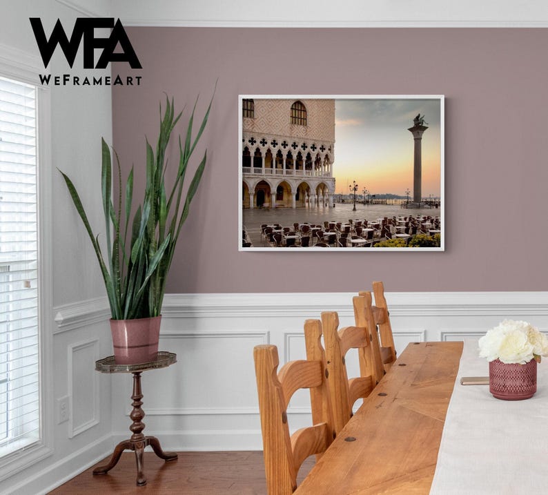 St. Mark's Square Venice Photo, Oversized Italy Wall Art Print image 1