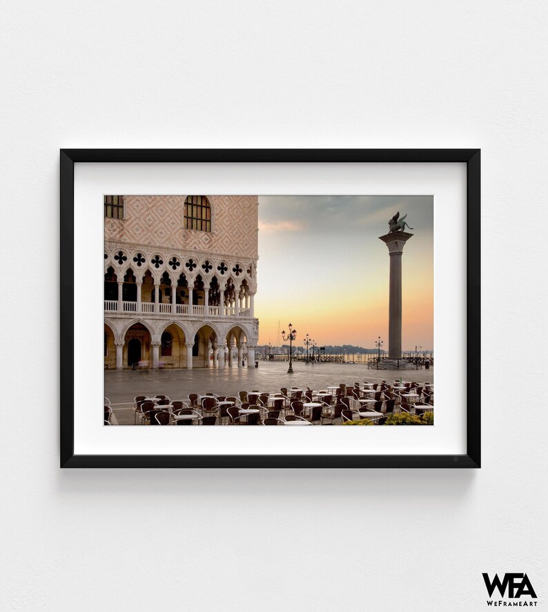 St. Mark's Square Venice Photo, Oversized Italy Wall Art Print image 4