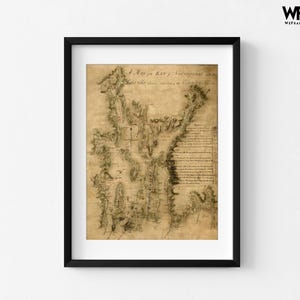 Narragansett Bay 1777 Antique Rhode Island Map Print image 4