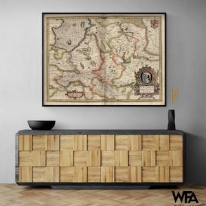 Map of Transylvania Roumania, Antique Romania Map Print, Vintage Romania Map, Transylvania Old Map, Antique Map Of Transylvania