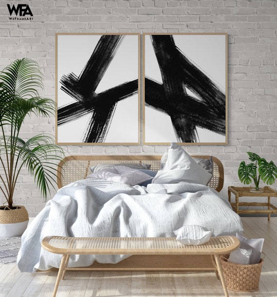 black framed wall art Set of Brush Strokes Wall Art, Framed Dark Extra Large Wall Art black framed wall art Set of Brush Strokes Wall Art, Framed Dark Extra Large Wall Art