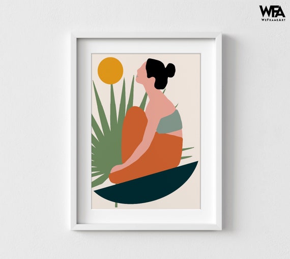 Yoga art prints cheap