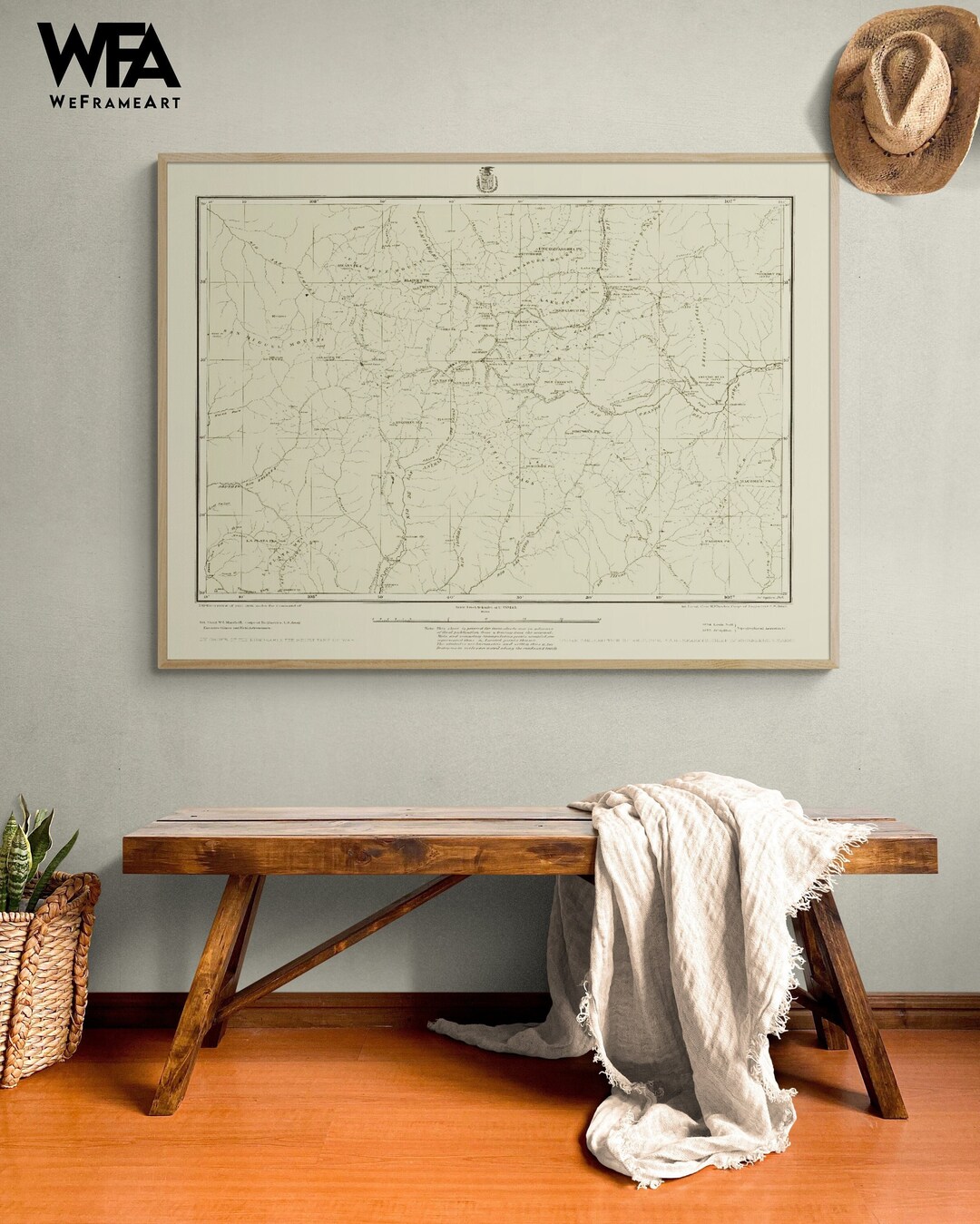 Framed Colorado Wall Art, Geography Wall Art, Colorado Map Print, Map ...