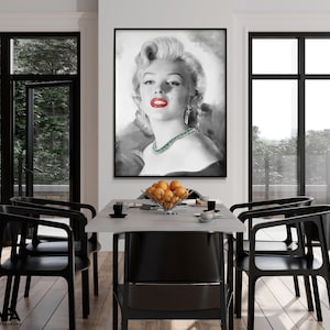 Hollywood Glamour Master Bedroom Remodel Idea, Marilyn Monroe Pics, Marilyn Monroe Pop Art Office Decor, Hollywood Celebrity Picture