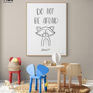 Do Not Be Afraid Wall Art, Joshua 1:9 Bible Verse Print, Framed Christian Decoration, Christian Verse Print, Bible Artwork Print
