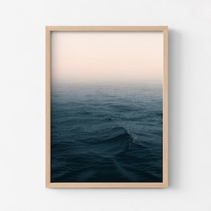 Calming Ocean Prints, Framed Ocean Prints, Dark Ocean Photography, Mellow Wave Prints, Deep Sea Prints, Oversized Wall Art, Picture Frames