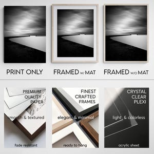 Zion National Park Photo, Black and White Canyon, Framed Wall Art image 5