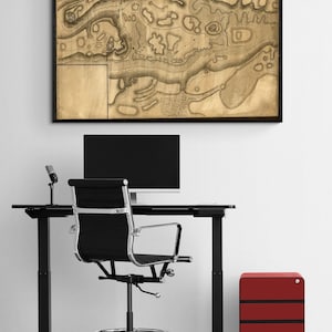 Defenses of New York Island from Fort Washington to Fort Independence, Fort Washington Layout Print, USA History Poster, Historian Gift