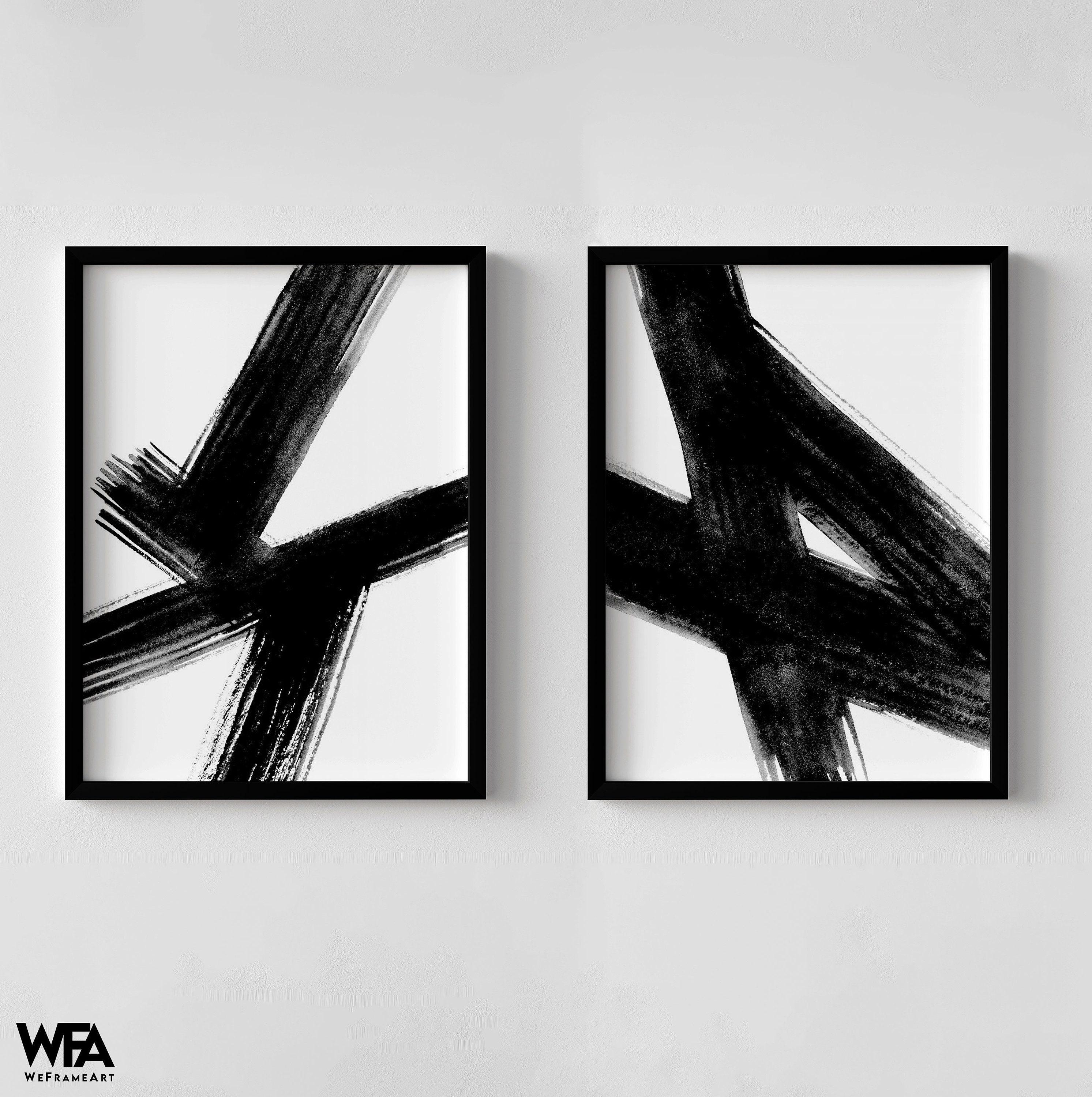 Art Frame Mountain #2　Brush Stroke Art Frame Mountain #2 Brush Stroke A1（Blue And Grey No.2