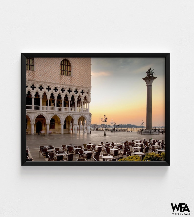 St. Mark's Square Venice Photo, Oversized Italy Wall Art Print image 3
