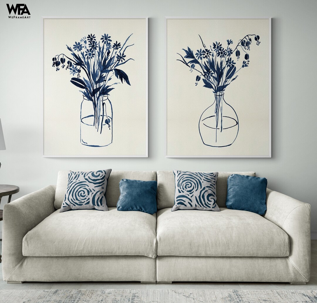 Society6 ケース Navy Blue Floral Doodles on Wood by Micklyn Shabby Chic Navy Blue doodles on Wood