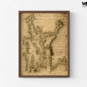 Narragansett Bay 1777 Antique Rhode Island Map Print image 6