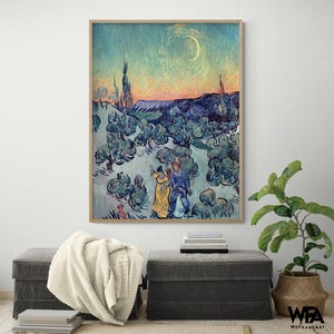 The Stroll by Vincent Van Gogh, Hiking Art Print,Van Gogh Nature Art,Van Gogh Tree,Stroll Wall Art, Nature Lover Gift,Van Gogh Scenery Print