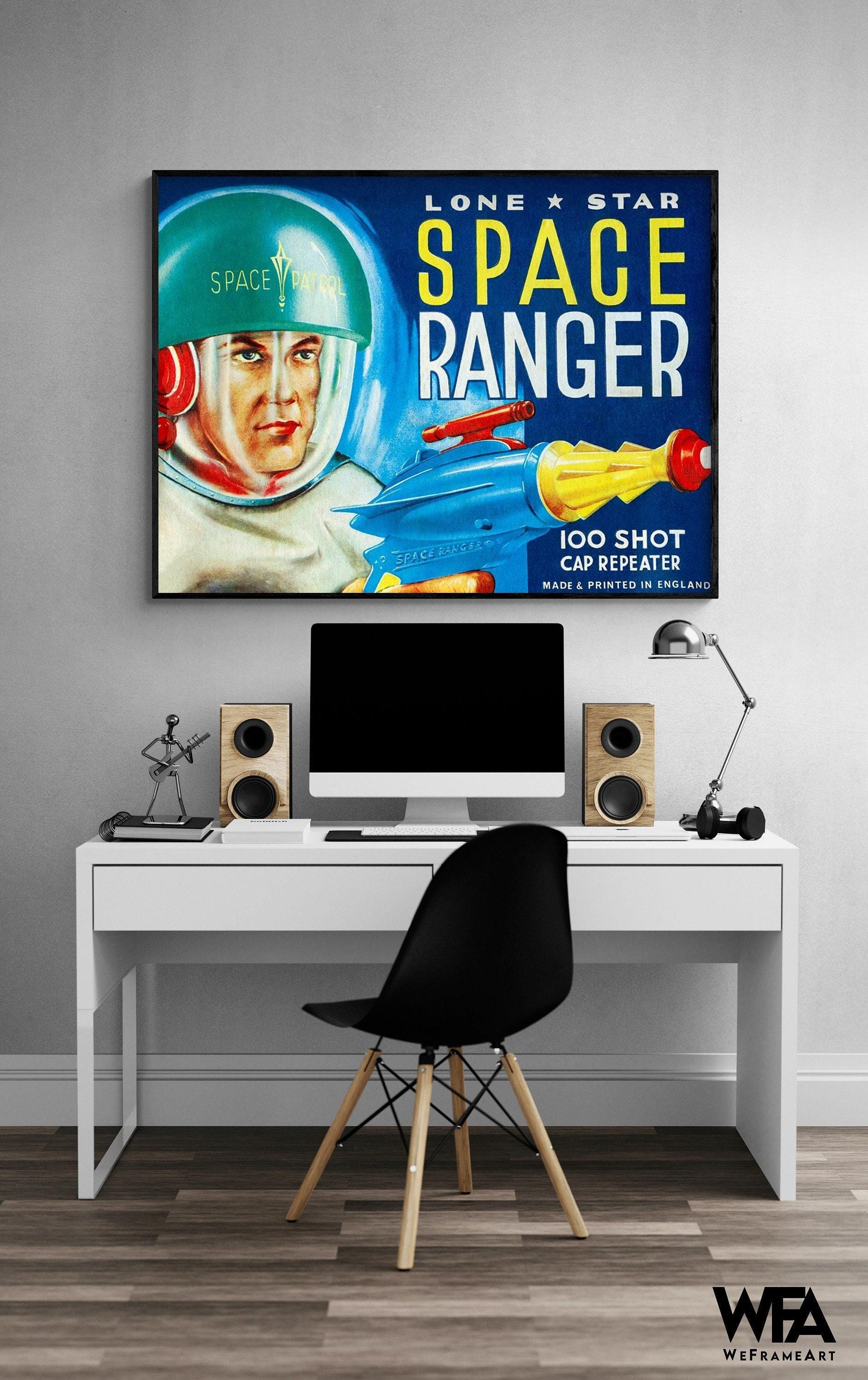 昭和レトロ　space ranger Retro Space Ranger Poster, Vintage Astronaut Decor - Etsy