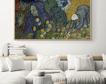 Van Gogh Garden at Essen Art Print, Floral Wall Art