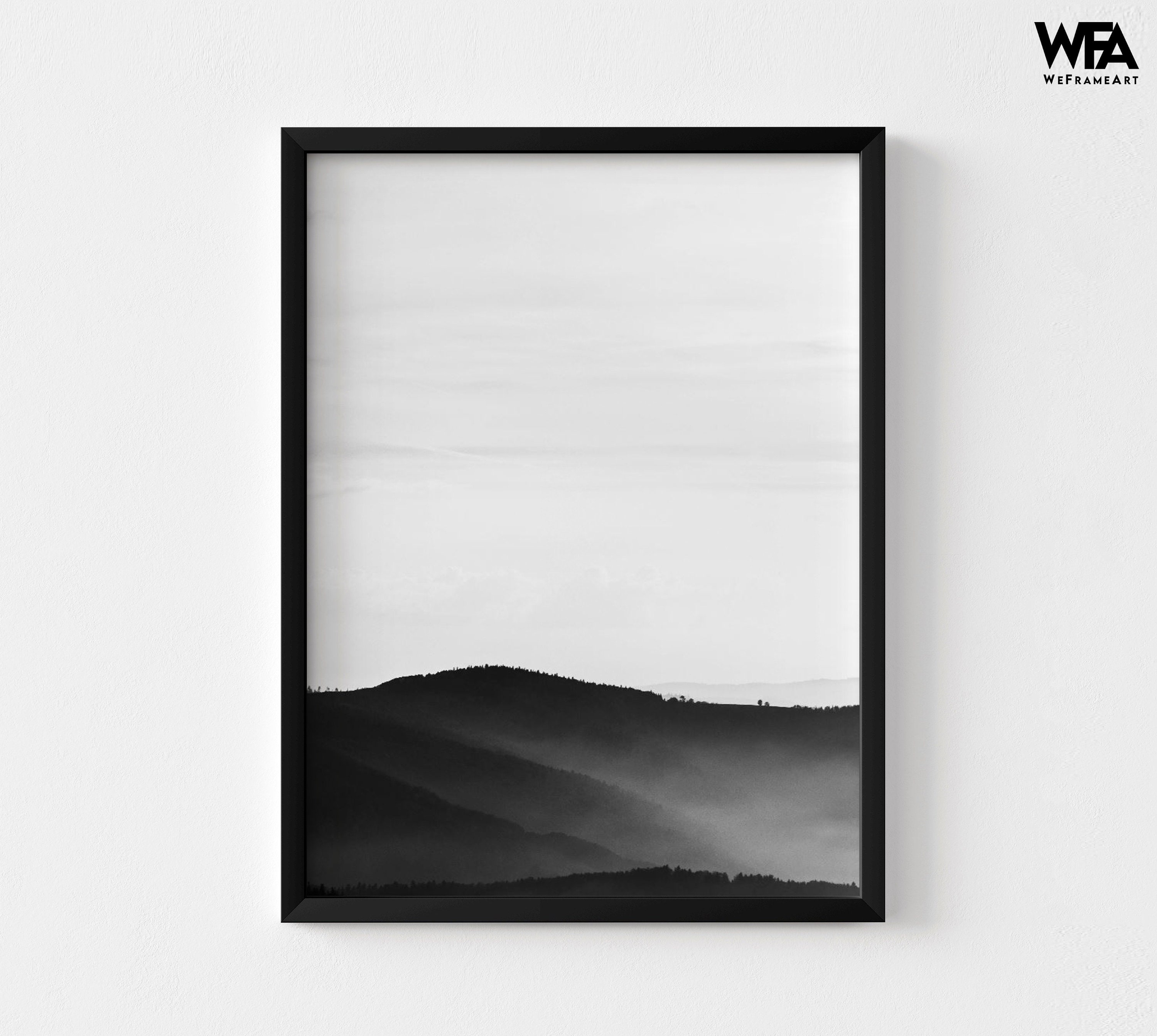 Black and White Landscape Extra Large Wall Art Mountains Etsy UK