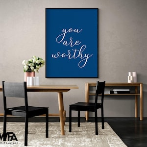 Mental Health Sign Bedroom Decor, Depression Support Poster Print, Depression Help Therapy Office Wall Art Poster Print