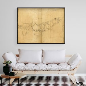 Fort Washington or Knypehausen Poster, US History Art, American Farmhouse Art, Historical Art Print, Early American Art, Dining Room Decor
