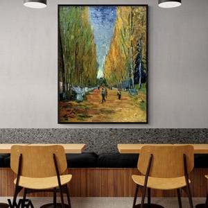 Van Gogh Allee des Alyscamps Print, Framed Nature Art