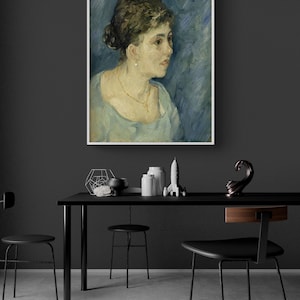 Portrait of a Woman by Vincent Van Gogh, Female Portrait Print, Van Gogh Portrait Oil Painting Print, Woman Face Art, Framed Wall Art