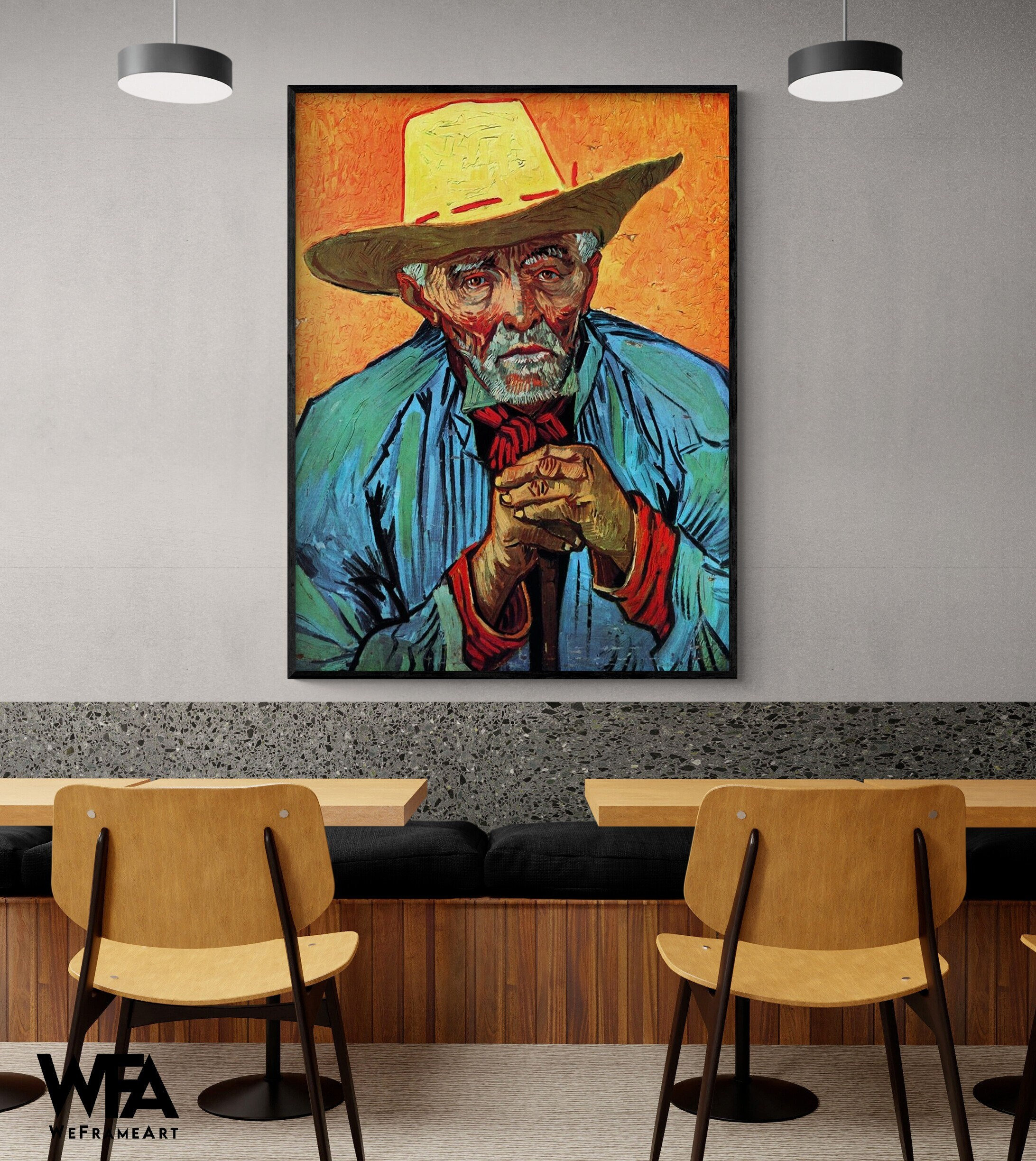 Patience Escalier by Vincent Van Gogh Old Man Print Male Oil - Etsy