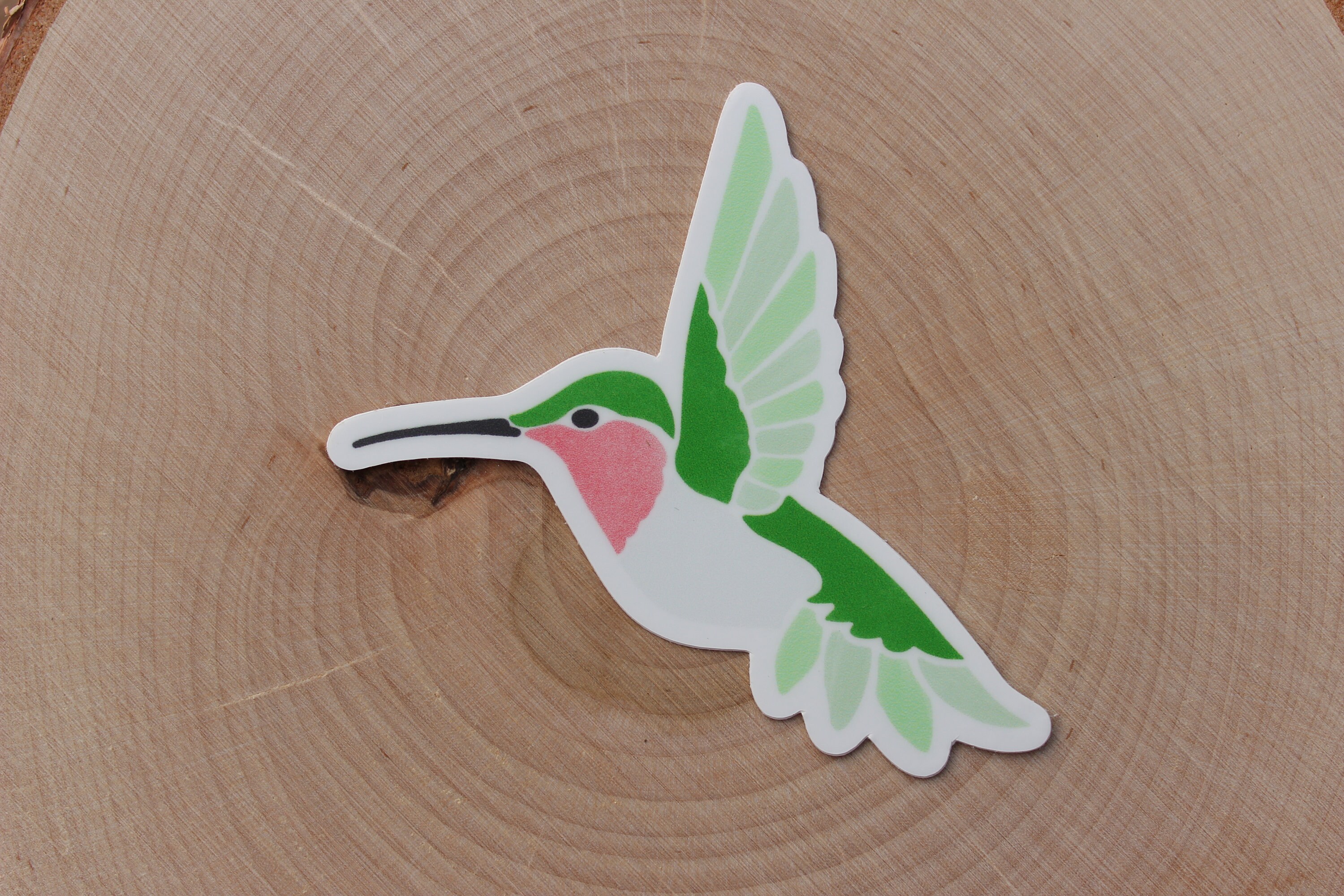 Hummingbird Vinyl Sticker - Etsy