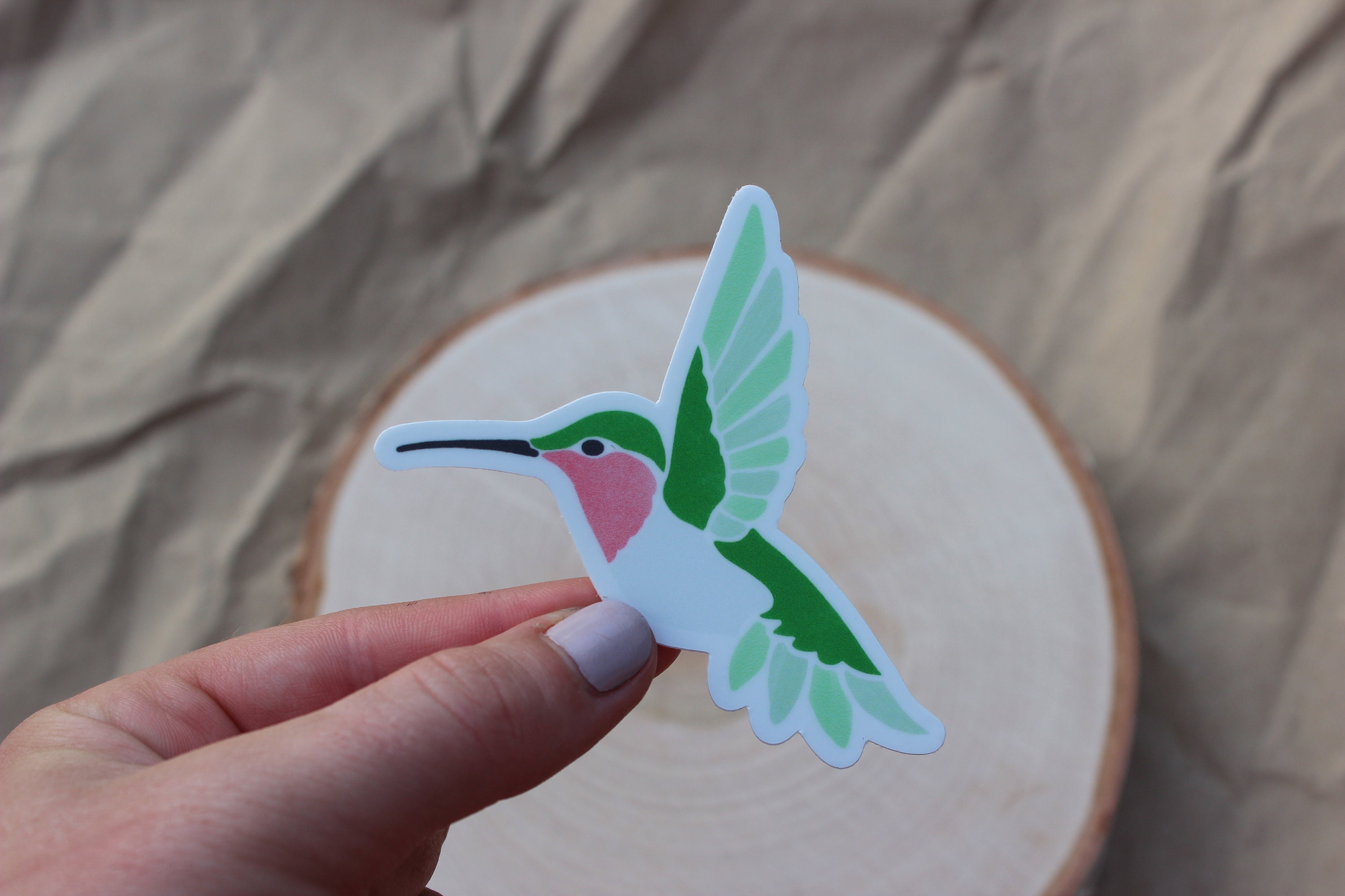 Hummingbird Vinyl Sticker - Etsy