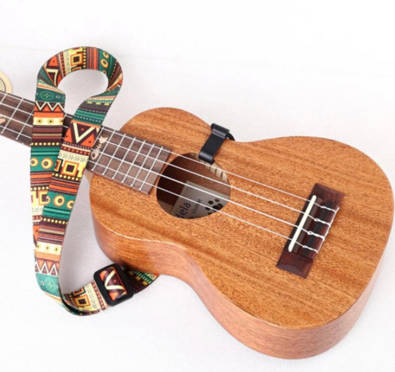 Ethnic Style Ukulele Strap Durable Adjustable Printing Ribbon Etsy