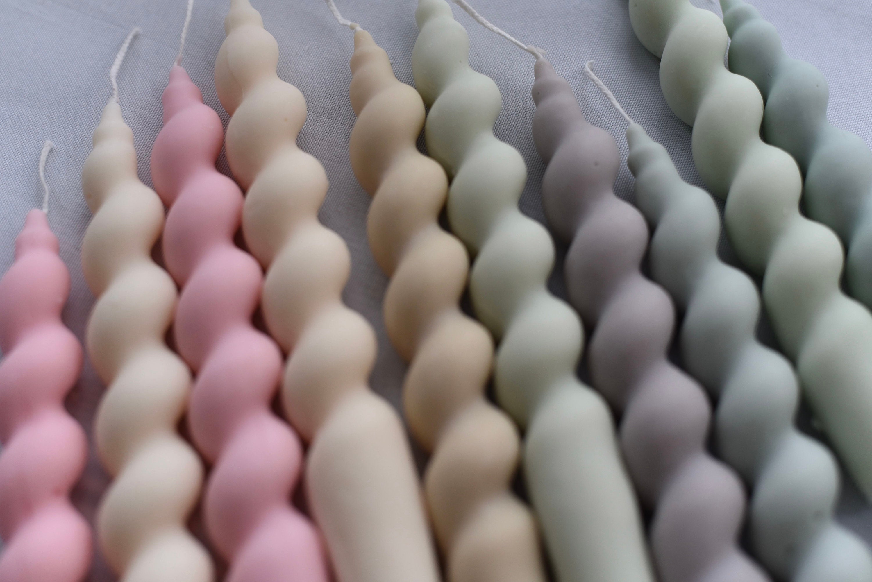 Twisted Pillar Candle Handmade Scented Candle / Soy Twisted Etsy