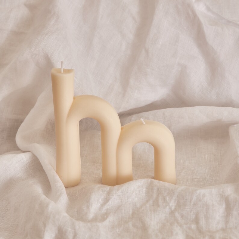 Soy wax arch candle /scented sculptural candle /candle decor / Interior candle /decorative candle / gift idea aesthetic candle Scandi home image 5