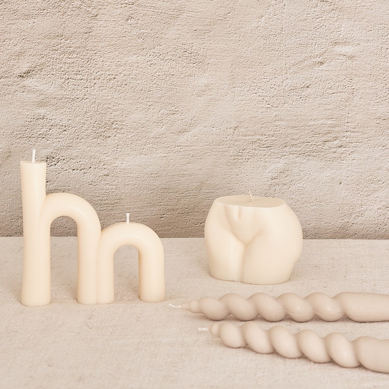 Soy wax arch candle /scented sculptural candle /candle decor / Interior candle /decorative candle / gift idea aesthetic candle Scandi home image 3