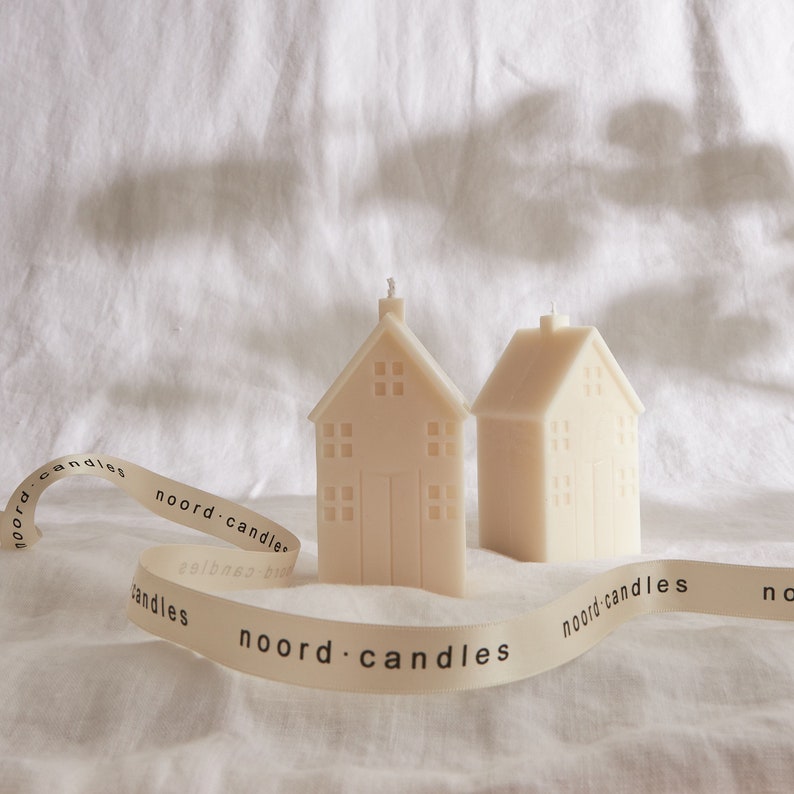 Christmas House Candle House warming Gift Scandinavian Townhouse Candle Cottage Candle Soy wax vegan candle image 4