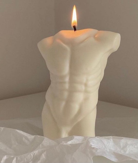 Male Torso Candle Man Body Vegan Candle Soy Wax Aesthetic Etsy UK