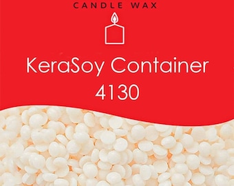 Kerax KeraSoy Container Wax for Candle Making - 1kg of Natural Soy Wax for beginners, Pastilles 4130 Natural Vegan