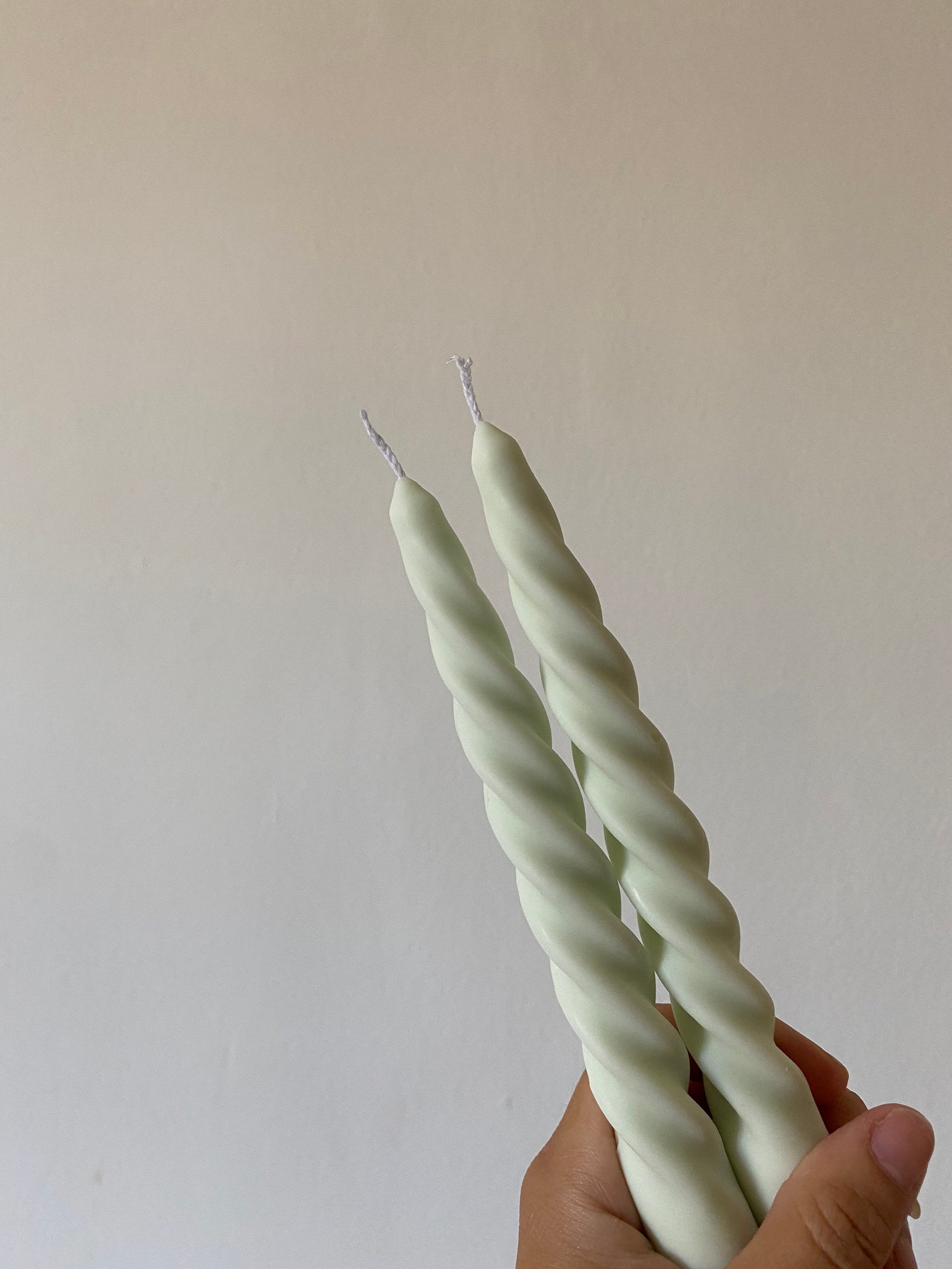 Twisted pillar candles / dinner candle made of soy wax / Etsy
