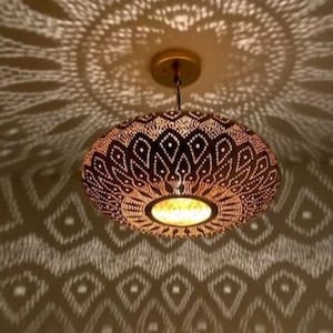 Suspended Elegance: Handcrafted Pendant Ceiling Lamp, lighting ceiling, art deco lighting, celing fan, moroccan lighting,