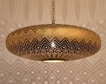 op maat BESTELLEN Raza Khan: 3 Hangende Elegance + Glazen lamp