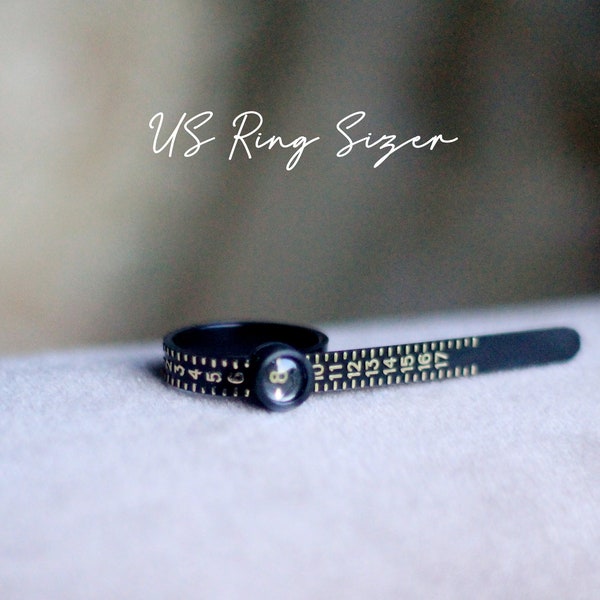 Ring Sizer, US Ring Sizer, Half and Full Sizes, Ring size measuring tool, Finger size measuring tool