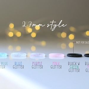 Silicone Glitter Rings, Women's High Quality Silicone Rings, Active Rings, Women's Fashion Rings imagem 3