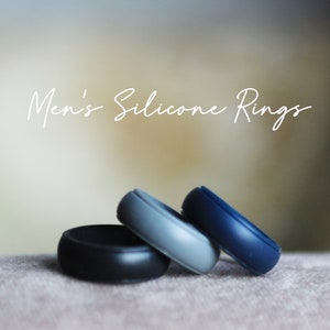 Men&#39;s Black Silicone Wedding Band: Lightweight Rubber Ring