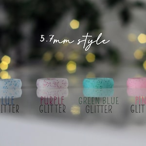 Silicone Glitter Rings, Women's High Quality Silicone Rings, Active Rings, Women's Fashion Rings imagem 4