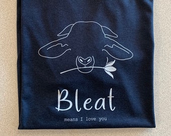 Camiseta "El balido significa te quiero" - Camiseta con una linda cabra - Camiseta unisex